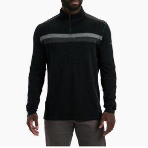 Kuhl Mens Downhill Racr 1/4 Zip Merino Long Sleeve L